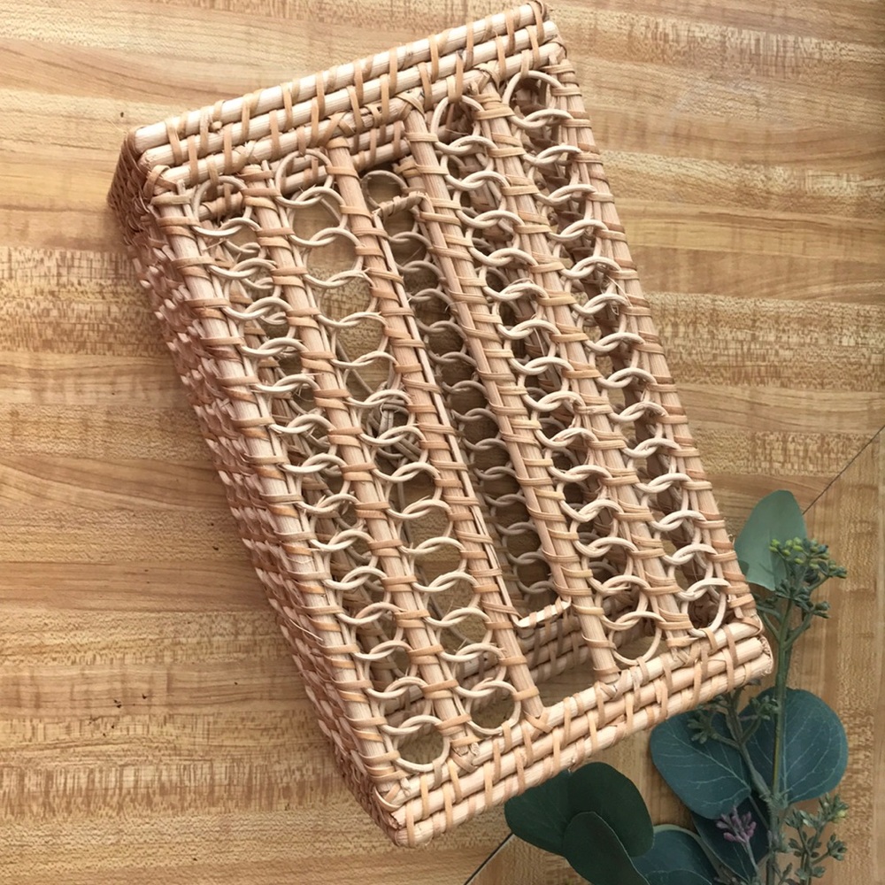 Rattan Tissue Box